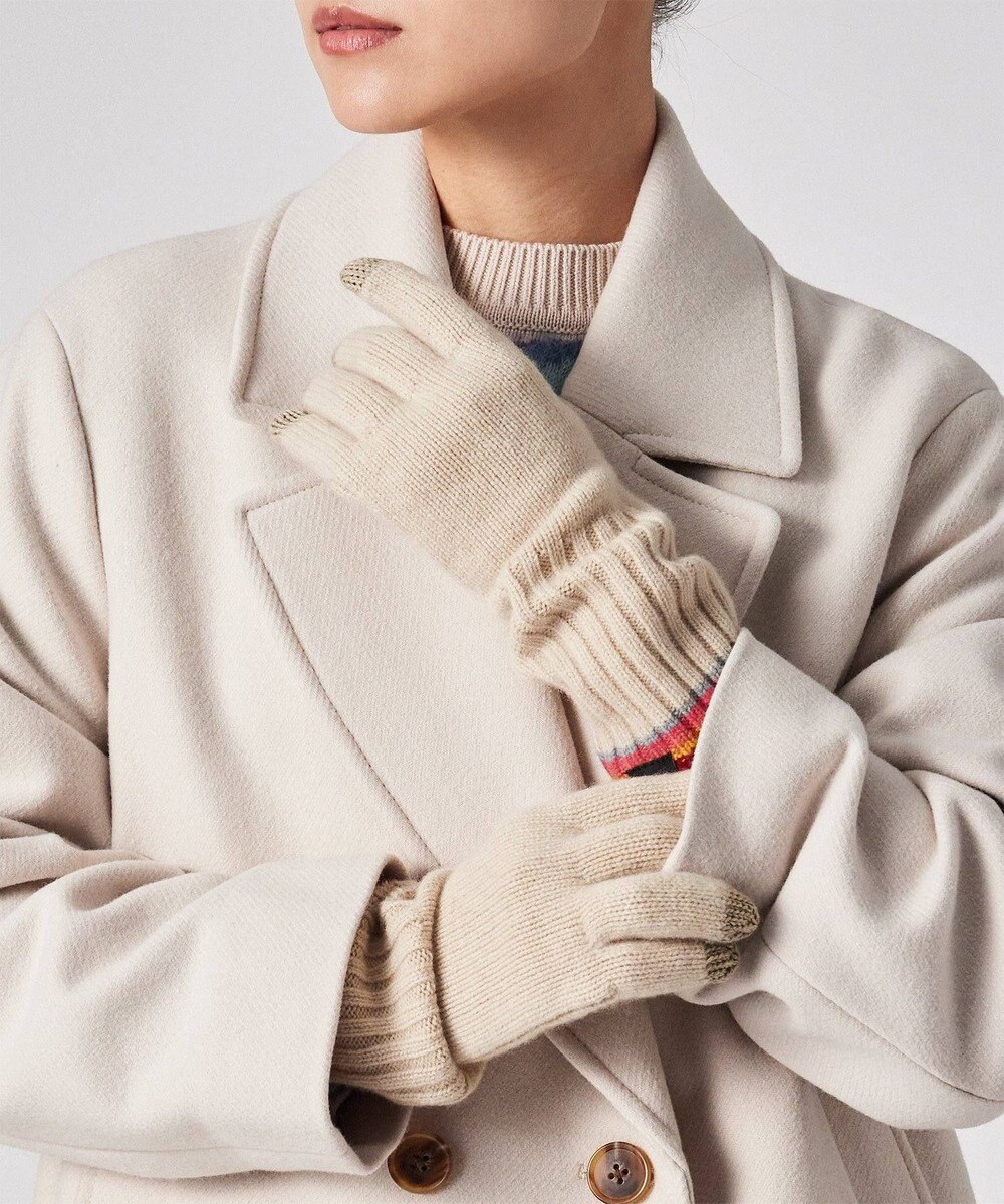 Paul Smith ストライプ リブニット グローブ 