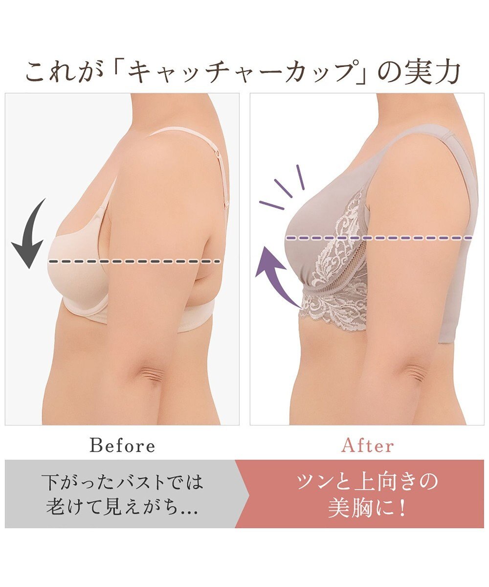 BRADELIS New York 【BRADELIS NewYork peace】綿混キャッチャーカップレースブラ24 ブラデリス ノンワイヤー 補正ブラジャー 