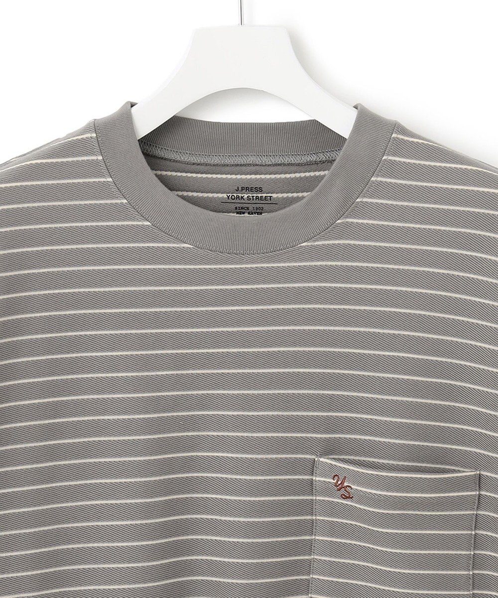 J.PRESS YORK STREET 【UNISEX】リップルボーダー Tシャツ 