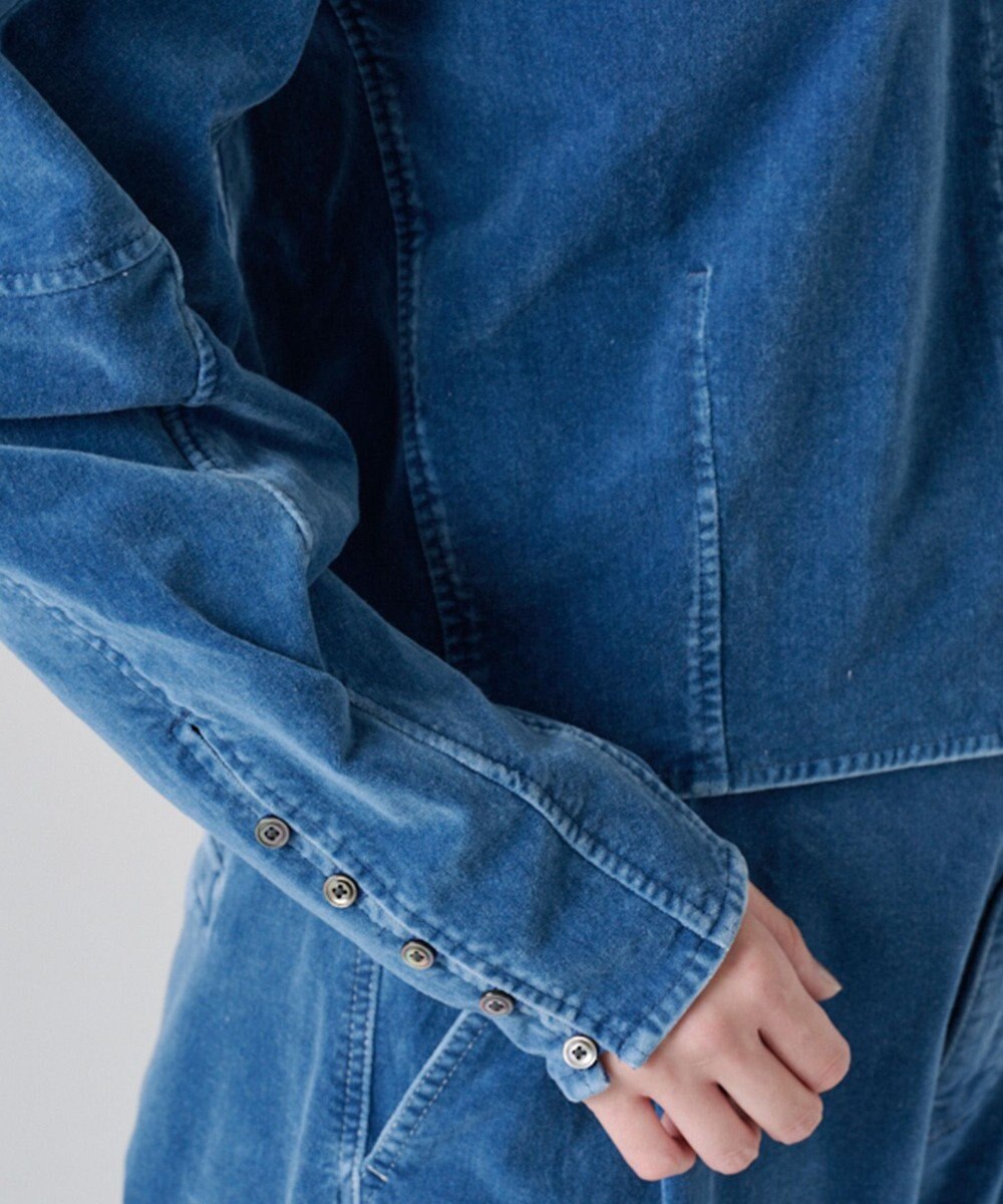 Ripo trenta anni INDIGO VELOUR プルオーバー 