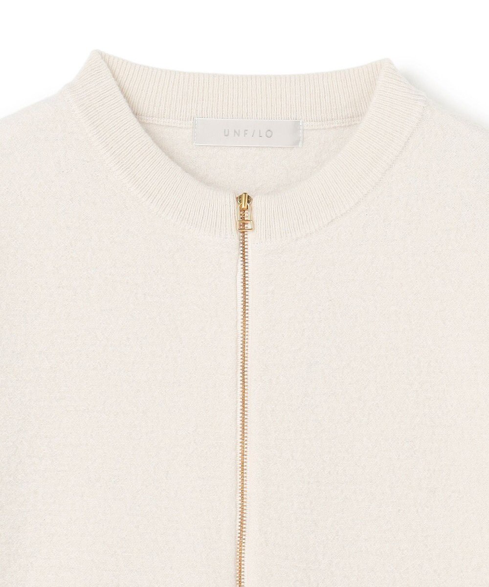 UNFILO ウールミルド ZIPニットブルゾン 