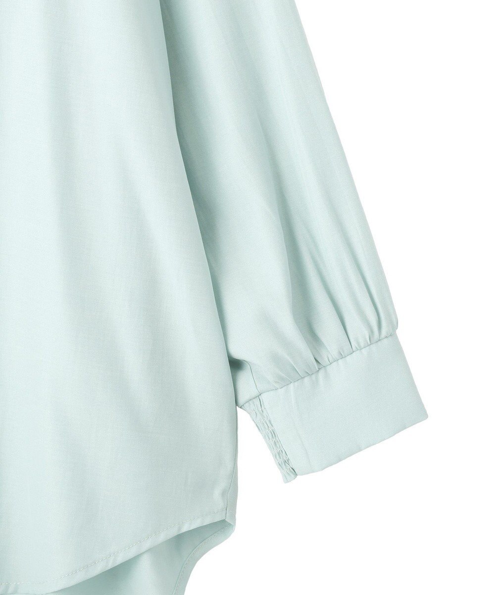 YECCA VECCA バックギャザーロングシャツ 