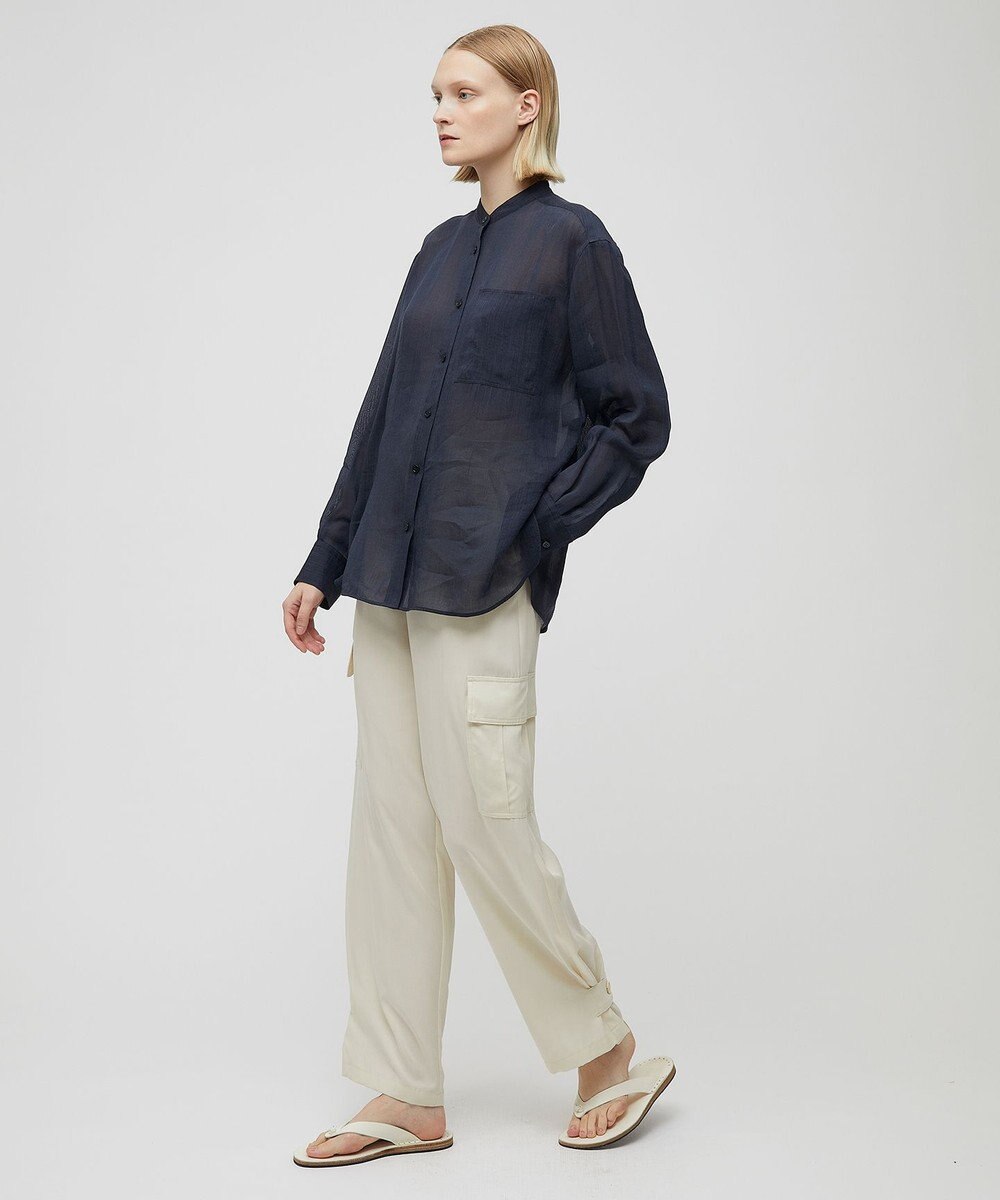 BEIGE， 【S-size】GENTIAN / スタンドカラーシャツ 