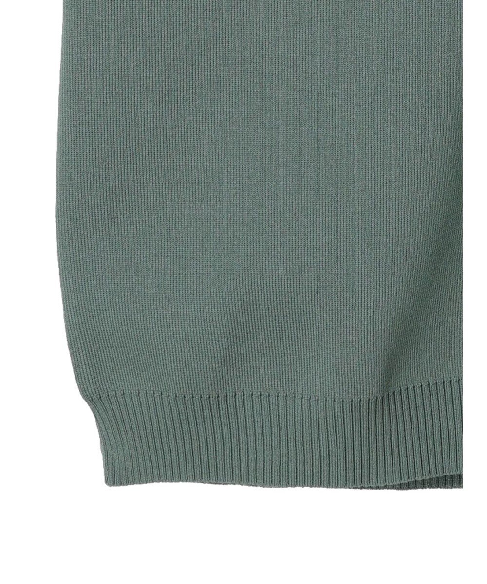 earth music&ecology 総針クルーネックハンソデプルオーバー 