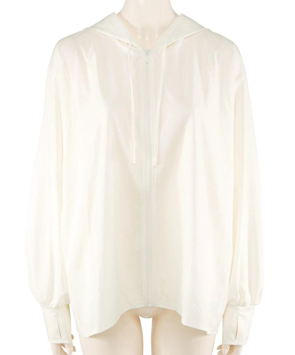 San-ai Resort（三愛水着楽園） 【UPF50+UVカット率最高指数】水陸両用指穴付き　ゆるっと着れるふんわりシルエットパーカーM・L【Big Apple's（ビッグアップルズ）】 