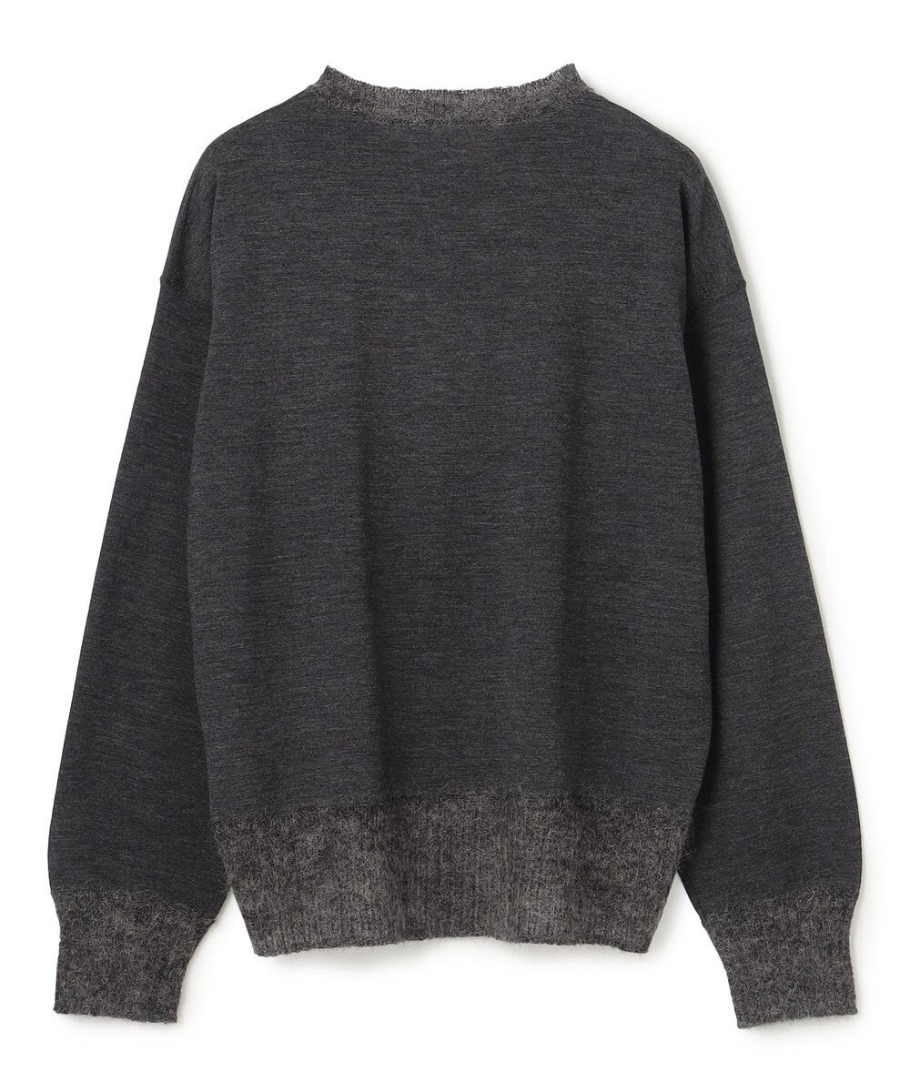 BEIGE， 【洗える】LA MONNAIE / モヘアMIXクルーネックニット 