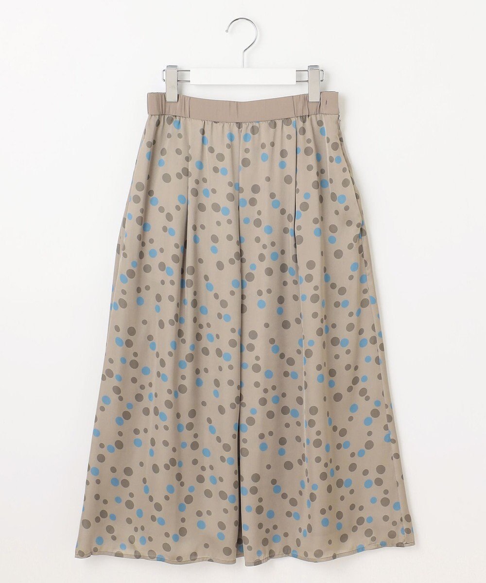 自由区 L マルチポルカドットプリント スカート 