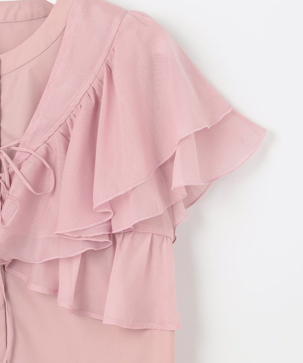 Feroux 【2WAY】フリルコンビ ブラウス 