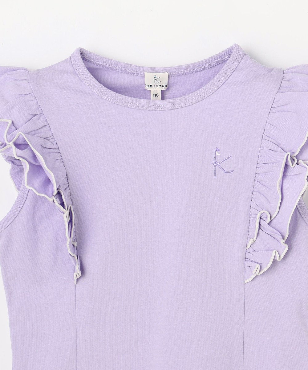 組曲 KIDS 【110-140㎝】 フルールフリルTシャツ 