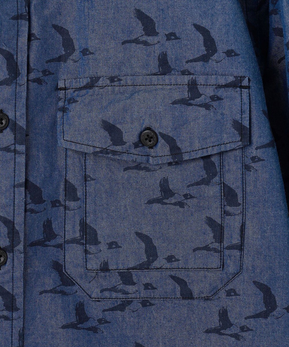 JOSEPH ABBOUD MOUNTAIN 【テーム ヤルヴィコラボ】バードプリント シャツ 