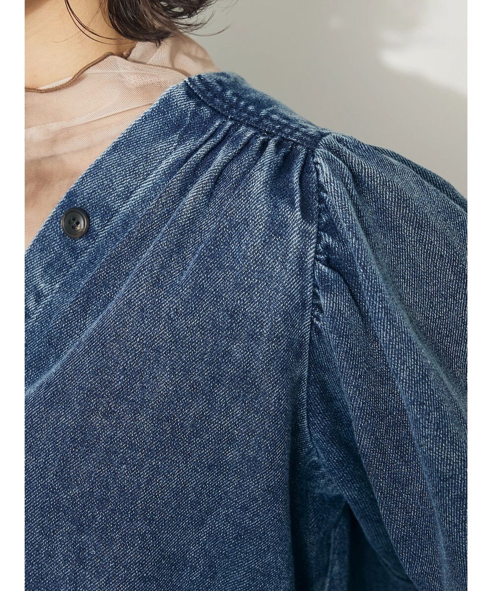 CRAFT STANDARD BOUTIQUE デニムギャザーヨークブラウス 