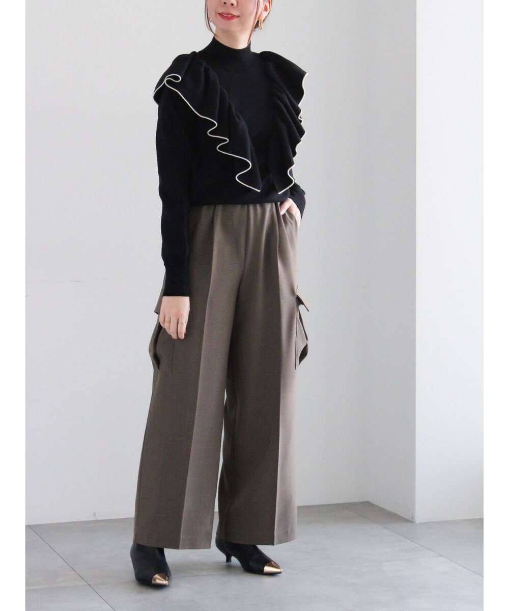 Te chichi ラッフルフリルニット 