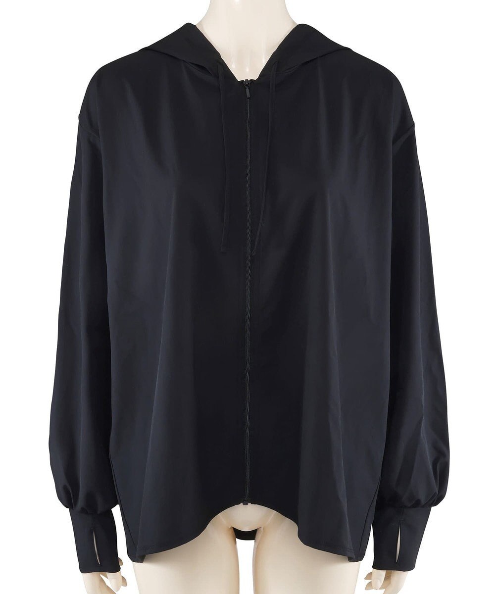 San-ai Resort（三愛水着楽園） 【UPF50+UVカット率最高指数】水陸両用指穴付き　ゆるっと着れるふんわりシルエットパーカーM・L【Big Apple's（ビッグアップルズ）】 