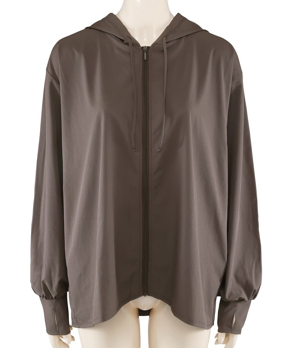 San-ai Resort（三愛水着楽園） 【UPF50+UVカット率最高指数】水陸両用指穴付き　ゆるっと着れるふんわりシルエットパーカーM・L【Big Apple's（ビッグアップルズ）】 