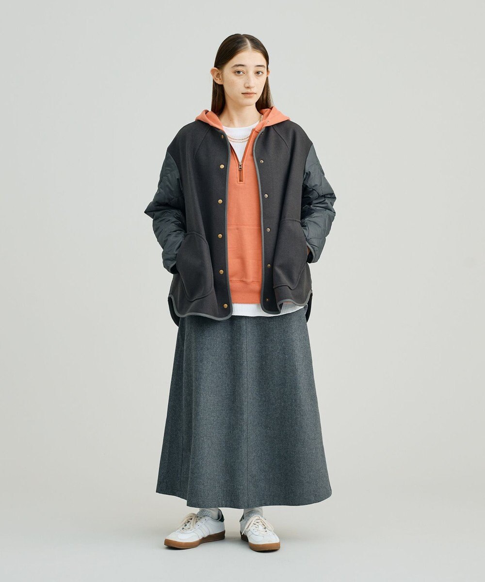 J.PRESS YORK STREET 【WOMEN】キルト×ジャージ ブルゾン 