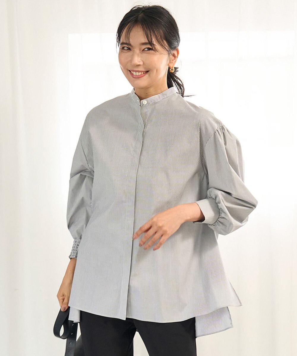 UNFILO 【新色追加】ボリュームスリーブ ブラウス 