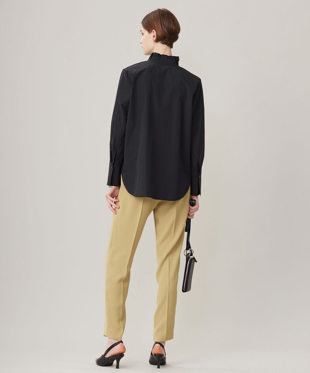 ICB 【洗える】コットンナイロンタイプライター デザインカラーブラウス 