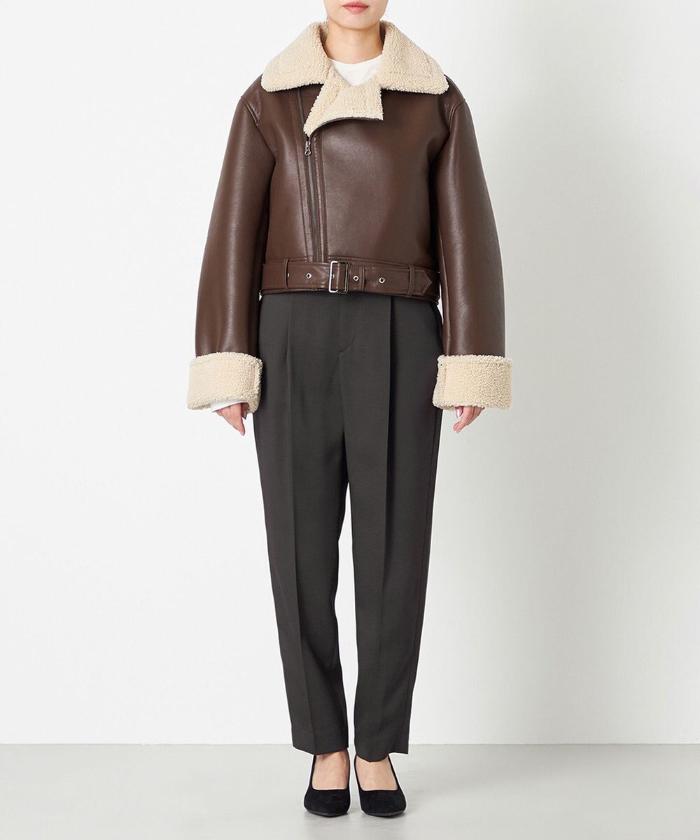 NAVE 【Nave】ヴィーガンムートン ライダースジャケット 