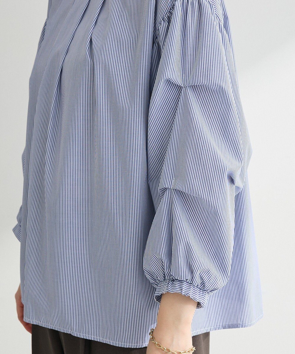 Green Parks イージーケア袖タックブラウス 