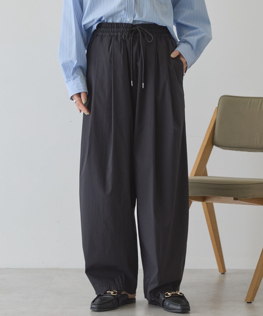 AMERICAN HOLIC ナイロンドロストタックパンツ 