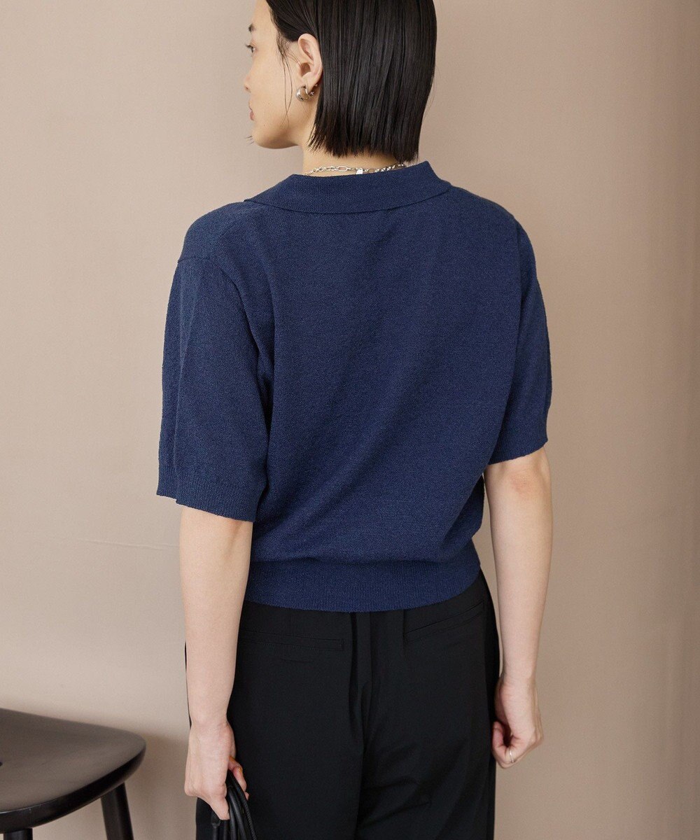 AMERICAN HOLIC ブークレ半袖ニットトップス 