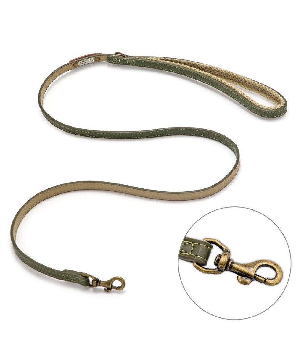 PET PARADISE ペットパラダイス 合皮 リード 《カーキ》 小型犬 4S～３S 