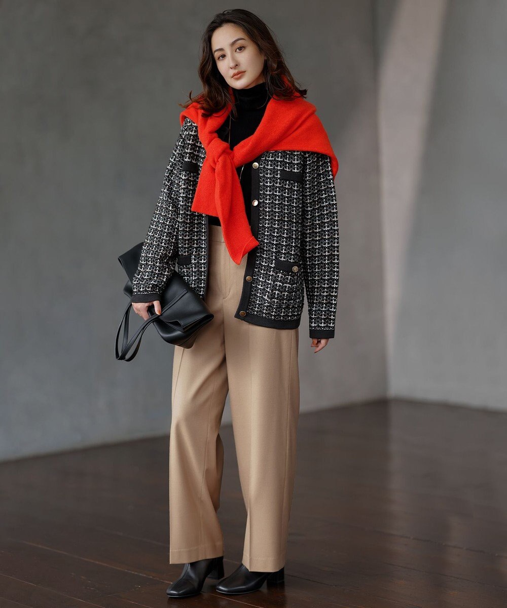 23区 【CLASSY.1月号掲載】ウーステッドウール タートルネック ニット 