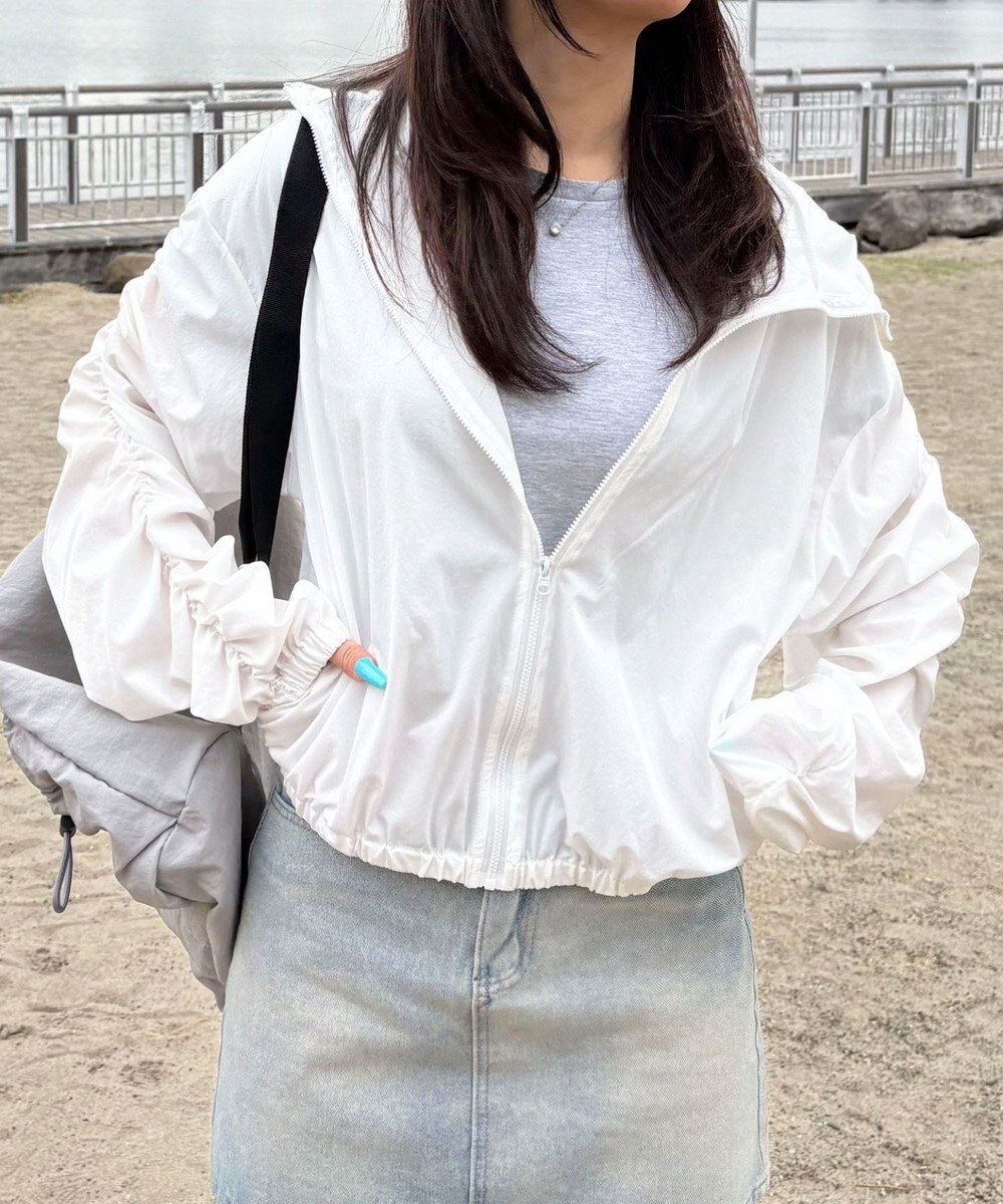 WEGO 【日焼け対策/セットアップ対応】ラッシュガードシャーリングパーカー 