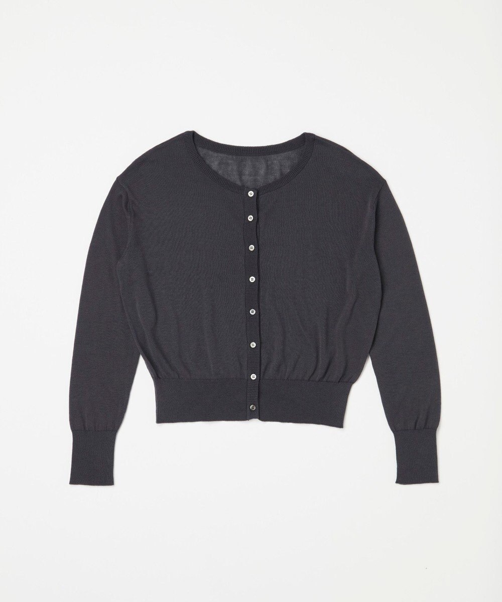 TOQUE 〈大草直子さんアドバイザー〉シルク×コットンニットショートカーディガン 