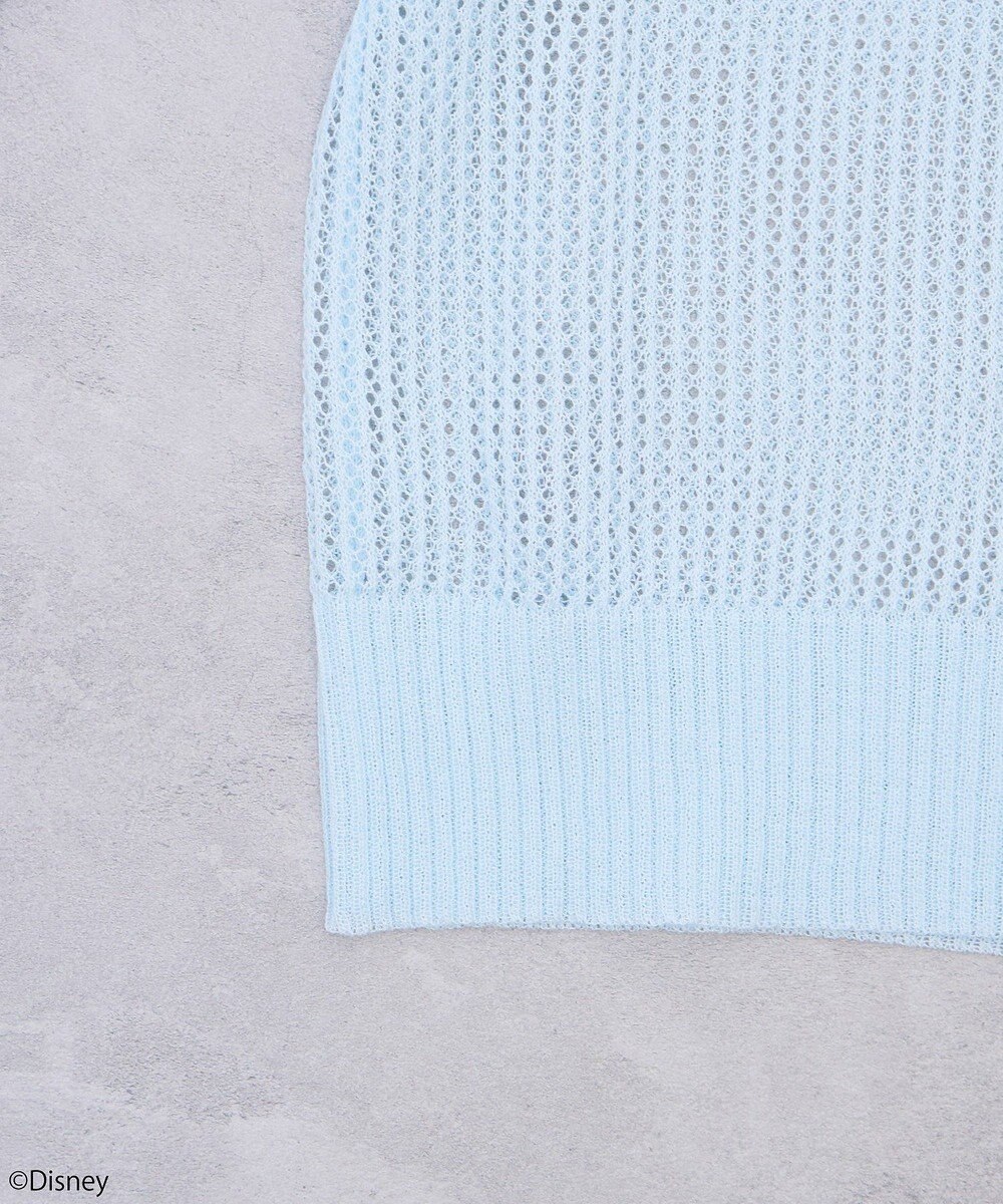 earth music&ecology スティッチ／刺繍ハートボタンニットポロシャツ 