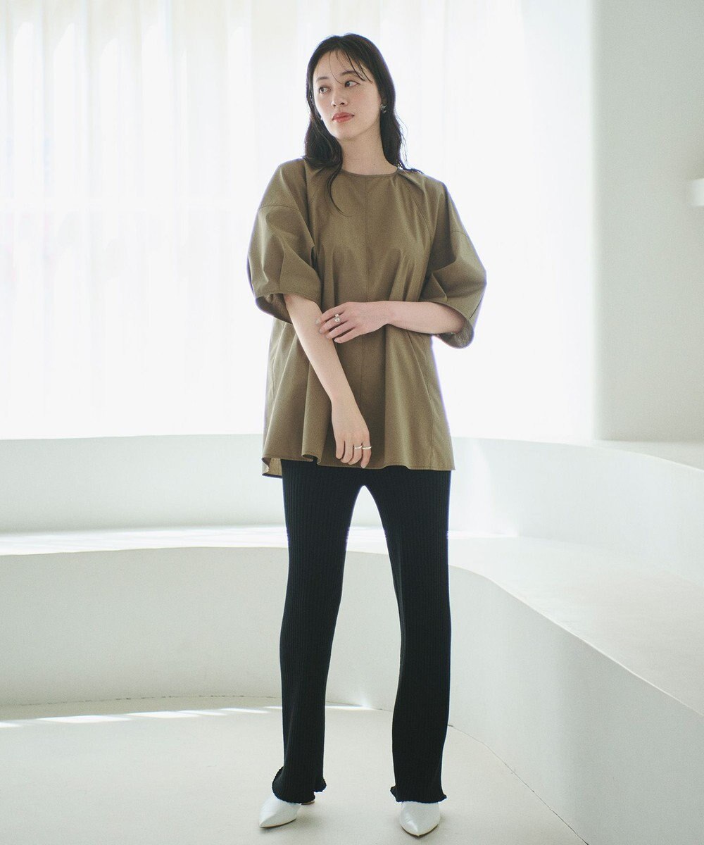 #Newans 【イージーケア】ラグランスリーブステッチブラウス 