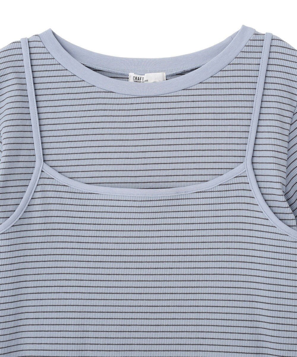CRAFT STANDARD BOUTIQUE 2点セット/ボーダーキャミ+Tシャツ 