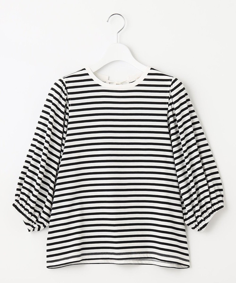 Feroux 【UVケア】バックリボンボリュームスリーブ Tシャツ 