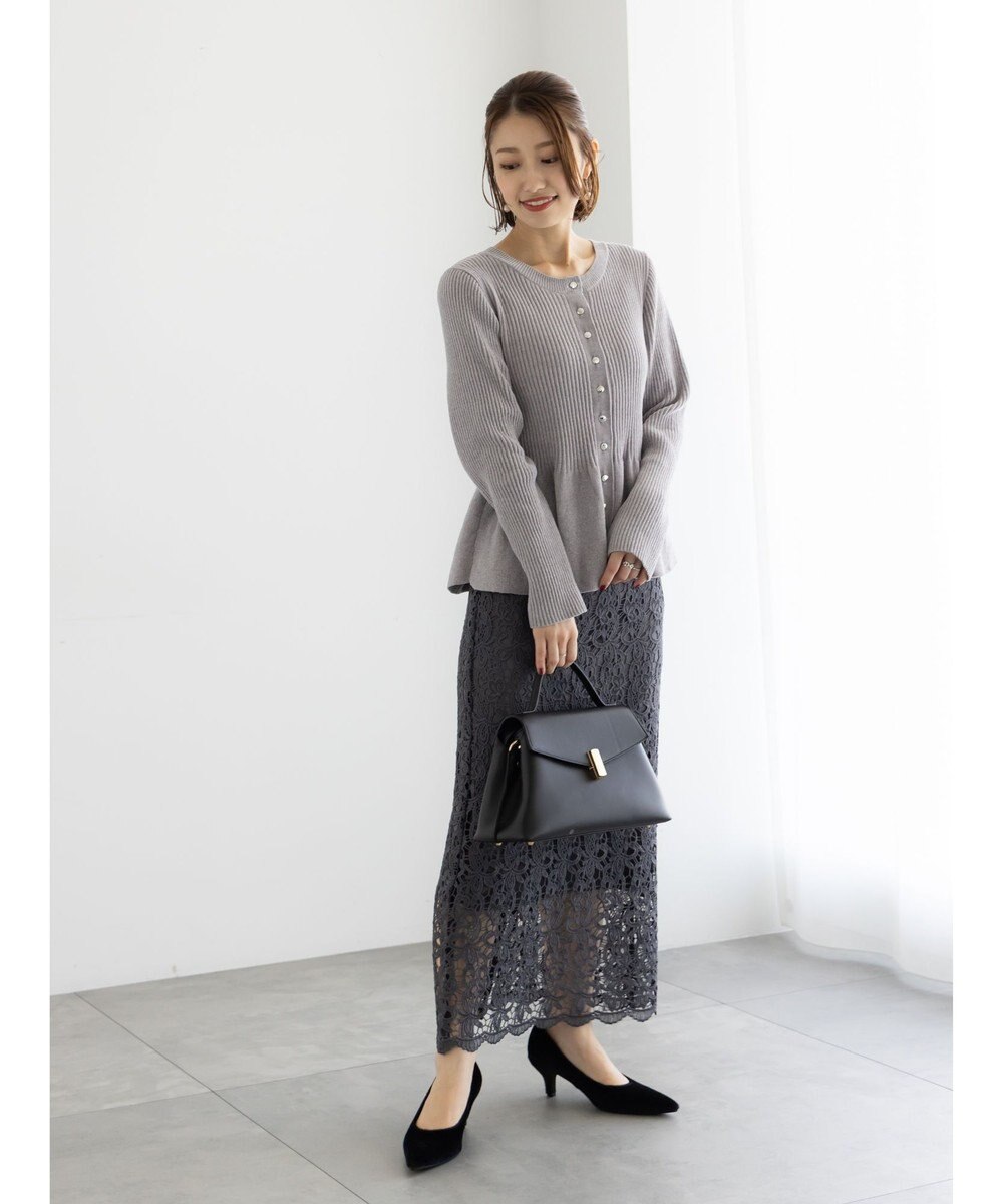 Te chichi モールペプラム2WAYニット 