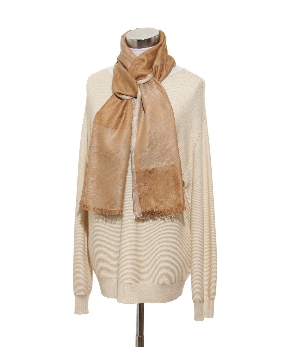 MOONBAT FURLA シルクカシミヤジャカードストール／幅55cm 