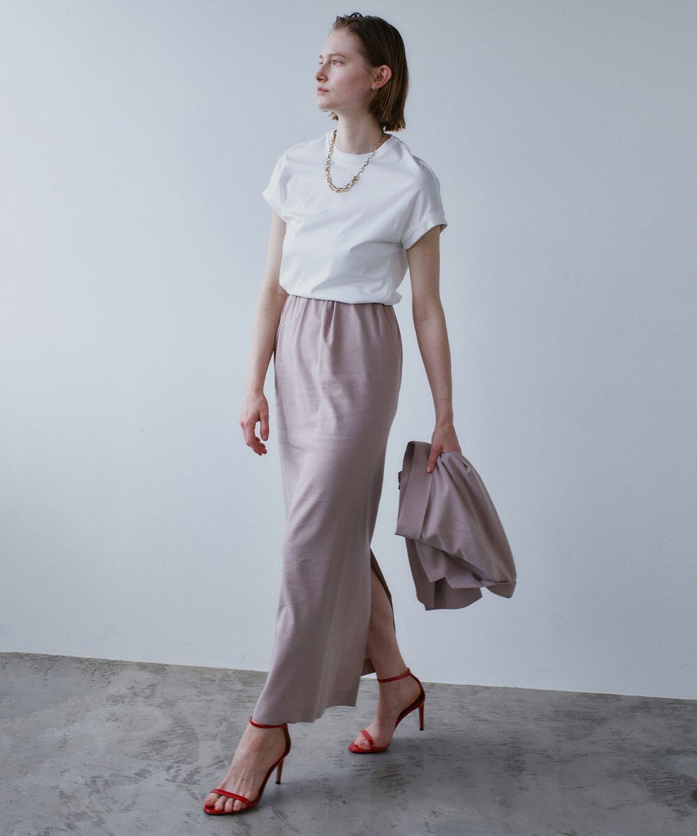 BEIGE， SPINEL / タックギャザー Iラインスカート 