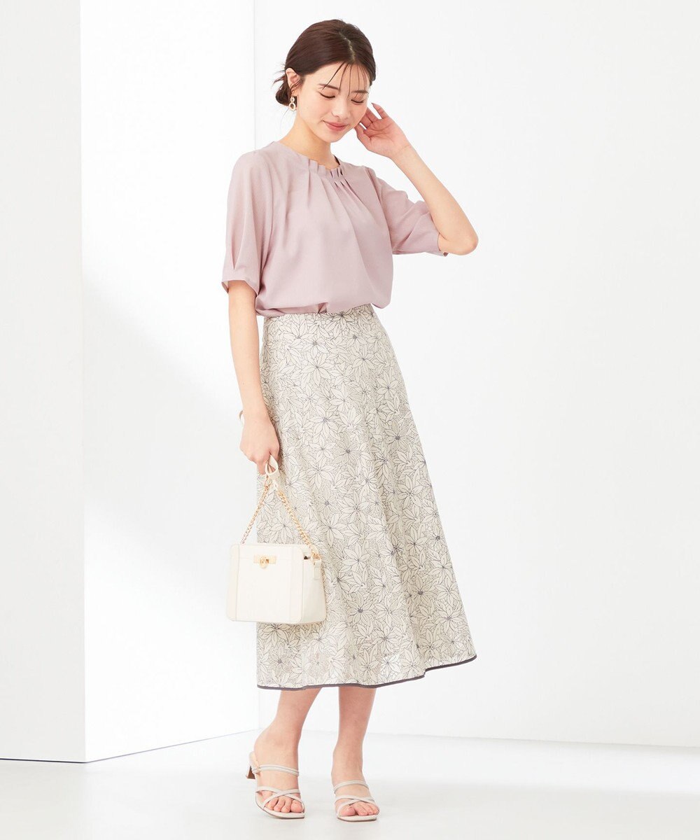 ANY SIS 【美人百花6月号掲載】シアーストライプ ブラウス 