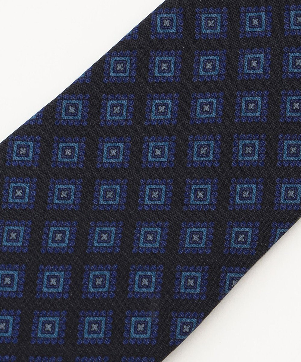 J.PRESS MEN オーバーダイ小紋ハンドプリント ネクタイ 