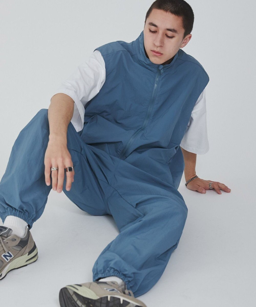 WEGO 【ウエストゴム/撥水/洗濯機可】ナイロンイージーパンツ 