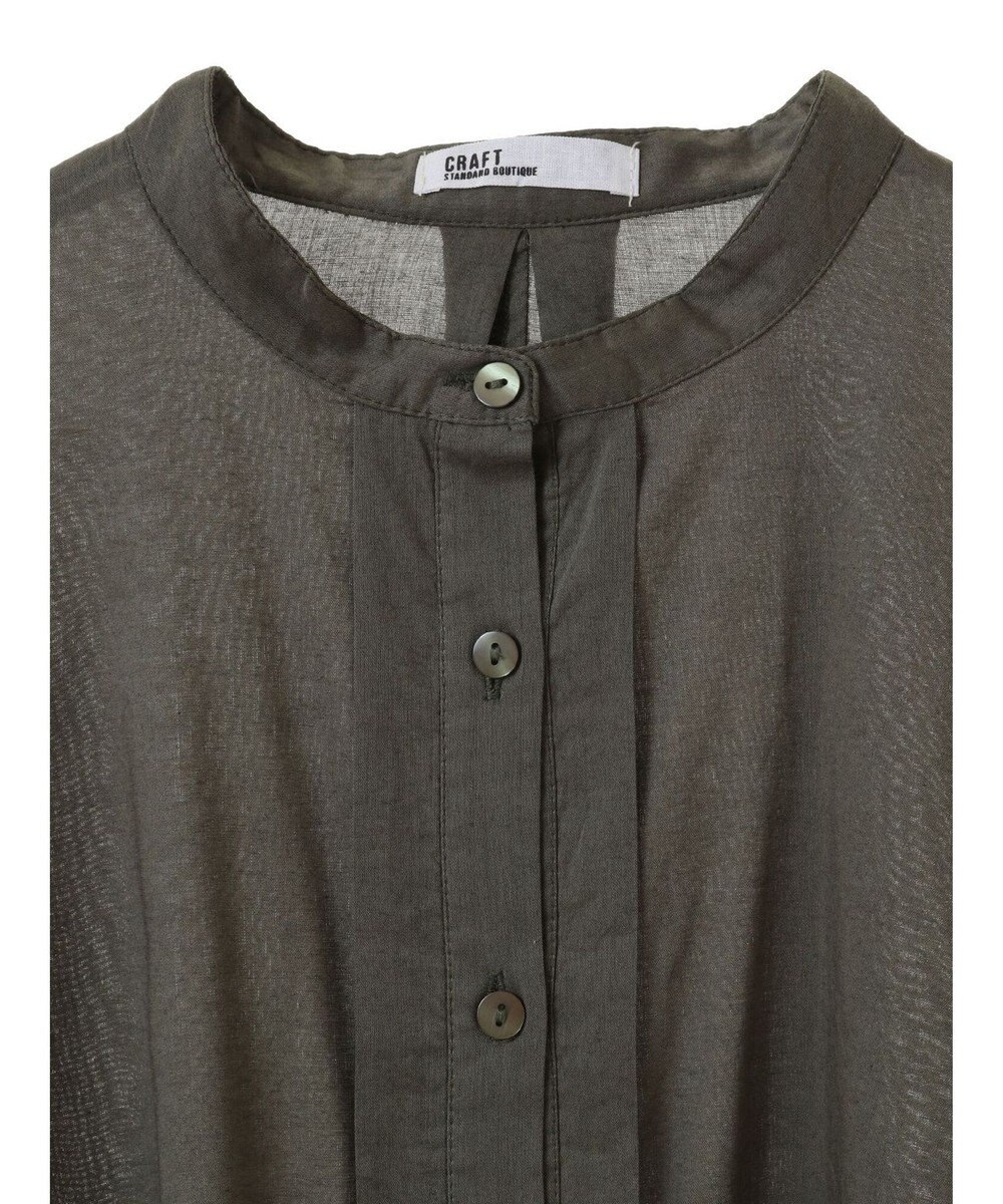 CRAFT STANDARD BOUTIQUE インド綿混パフスリーブシャツ 