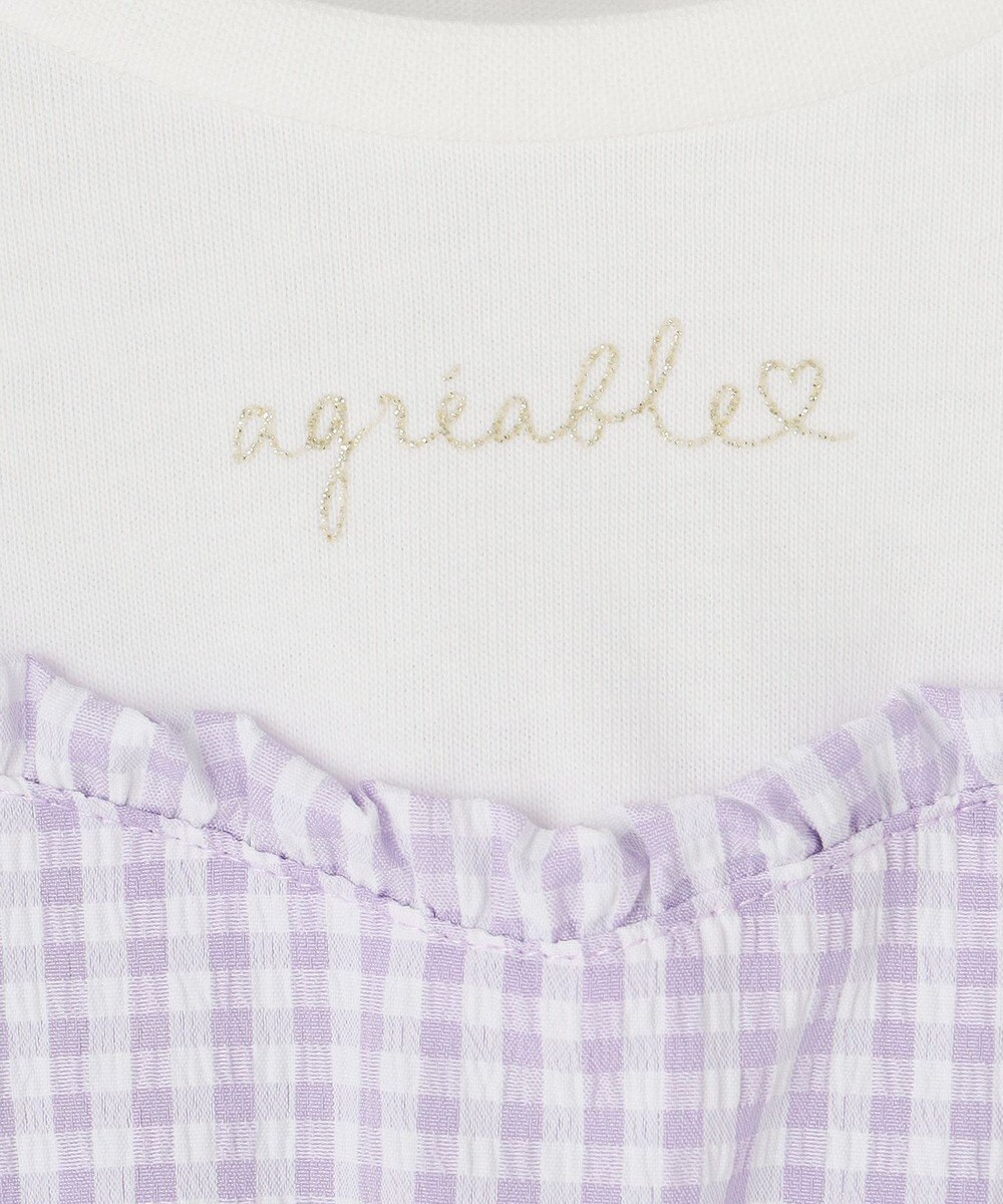 ANY KIDS サッカー ギンガム ワンピース 