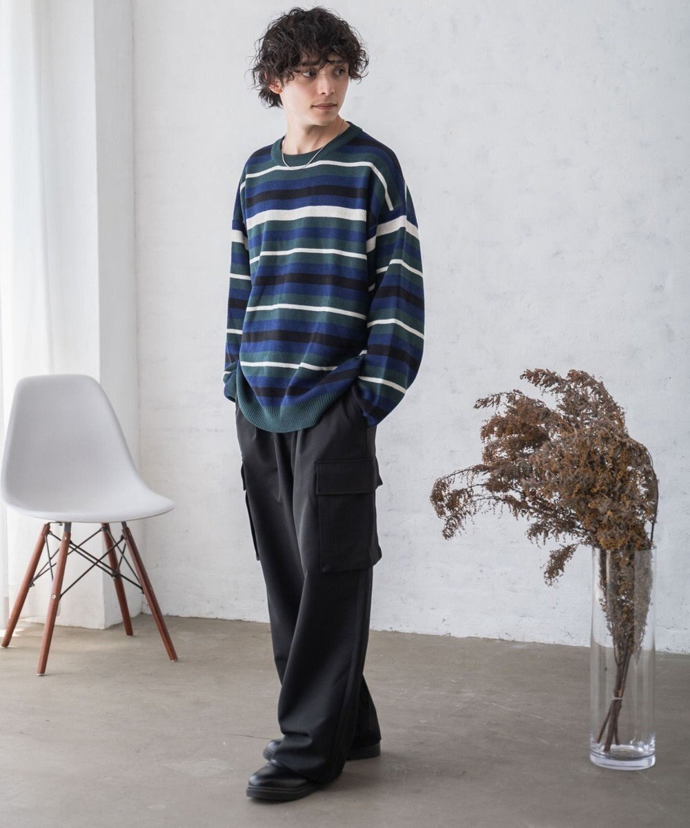 WEGO ルーズフィット総柄プルオーバー 