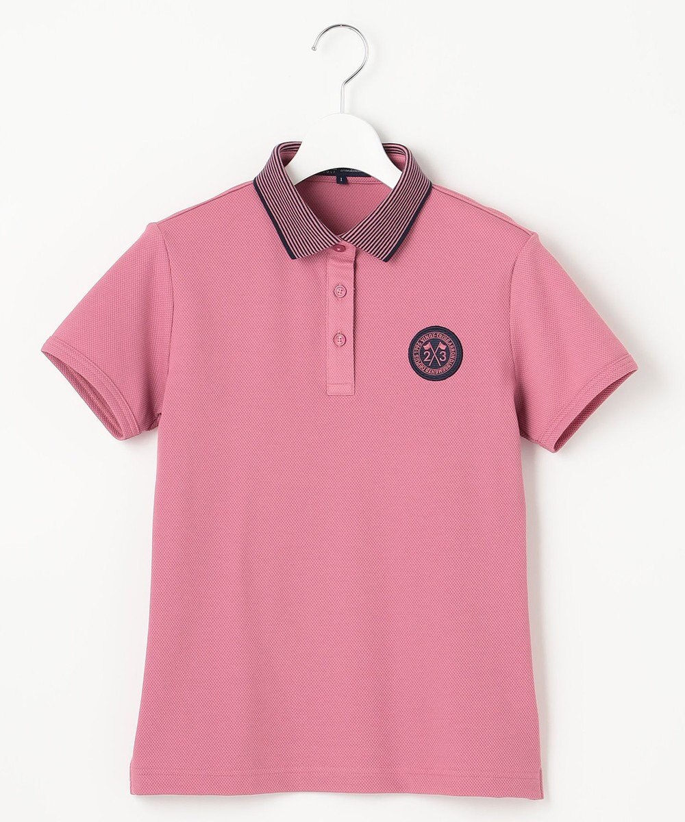 23区GOLF 【WOMEN】【WEB&一部店舗限定】ハニカムライトカノコ 半そでポロシャツ 