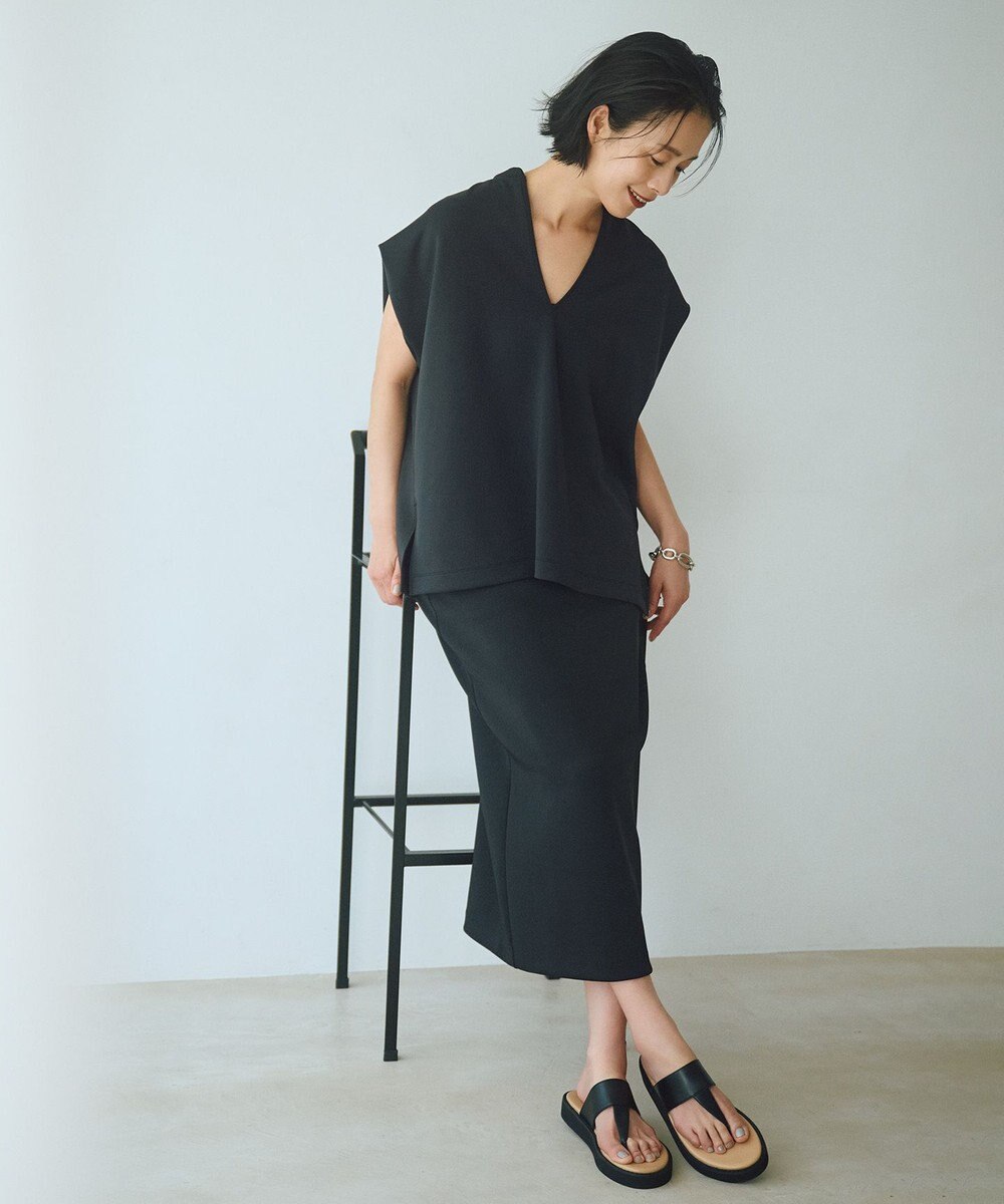 UNFILO L BEAUTY FORM JERSEY Light Iラインスカート 