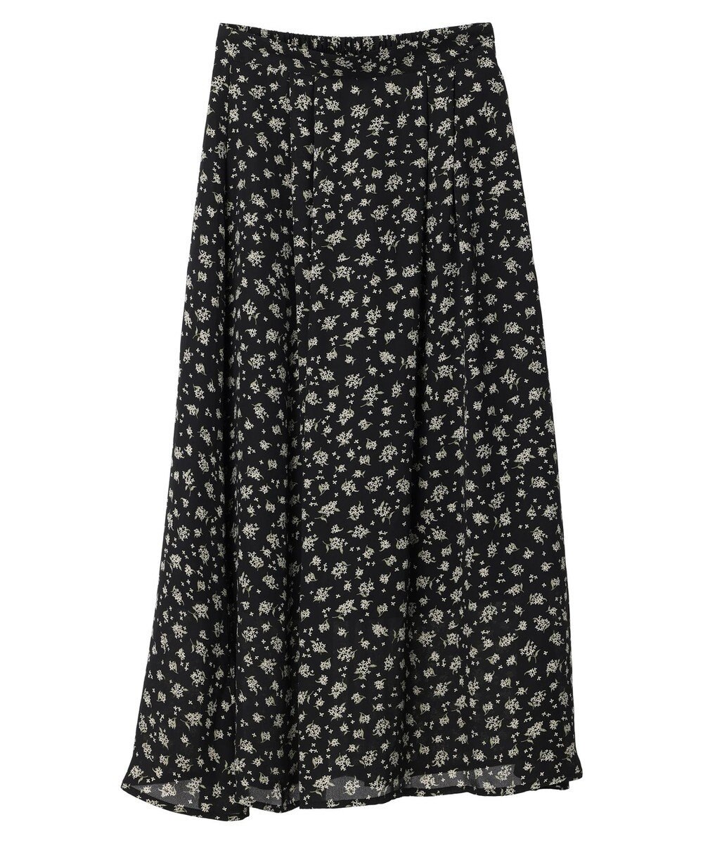 earth music&ecology キンモクセイ柄フレアスカート 