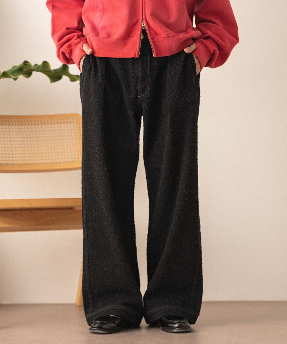 WEGO ネップデニムバギーパンツ 