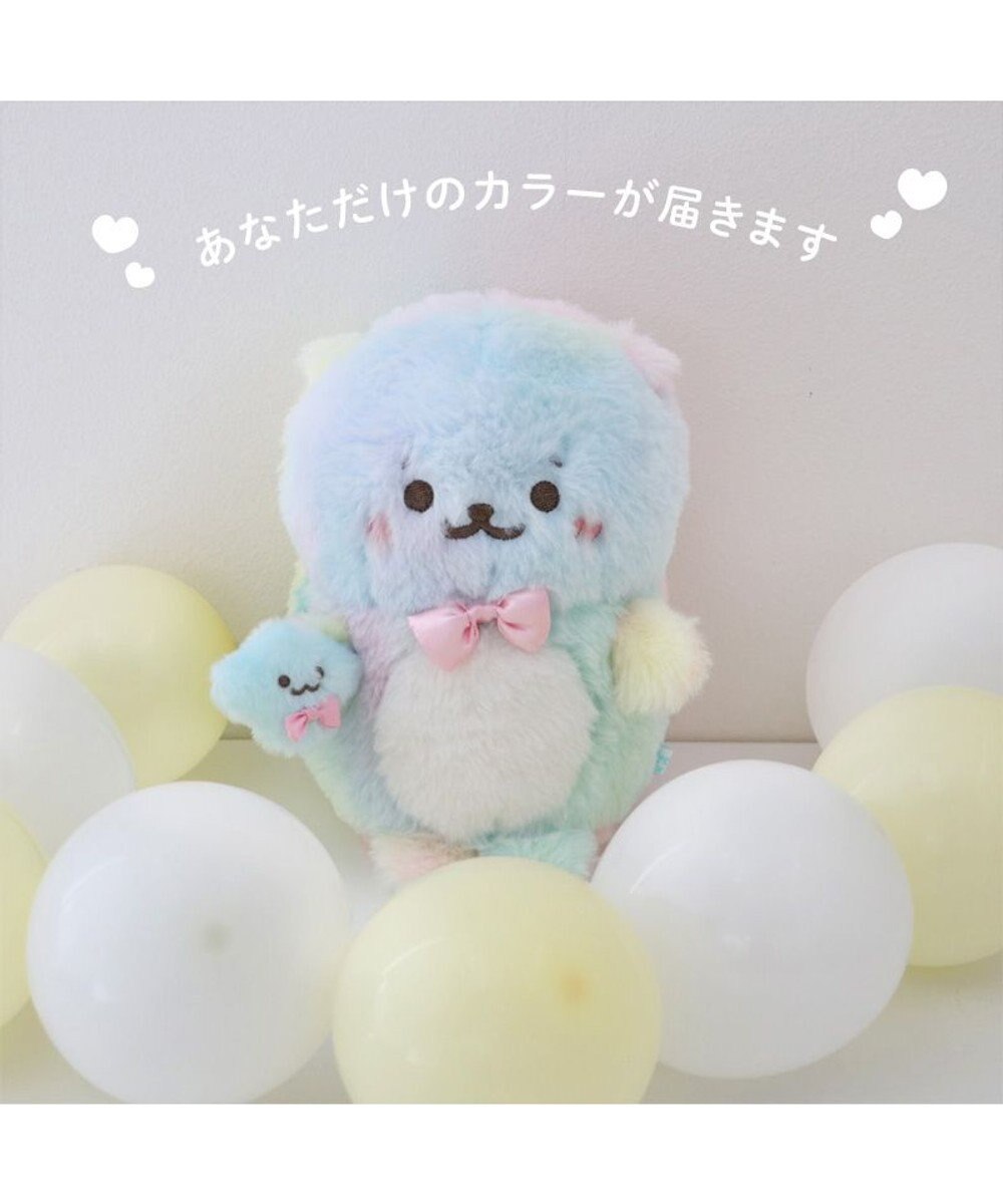 Mother garden らっこいぬ 虹のふわふわ マスコット 16cm 