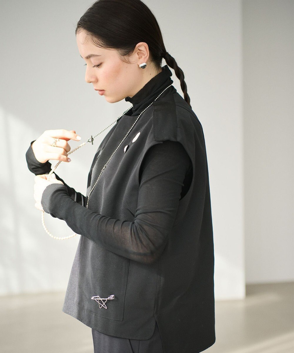 #Newans 【ANSWER for アクセサリーLOVER】ビッグポケットベストブラウス 