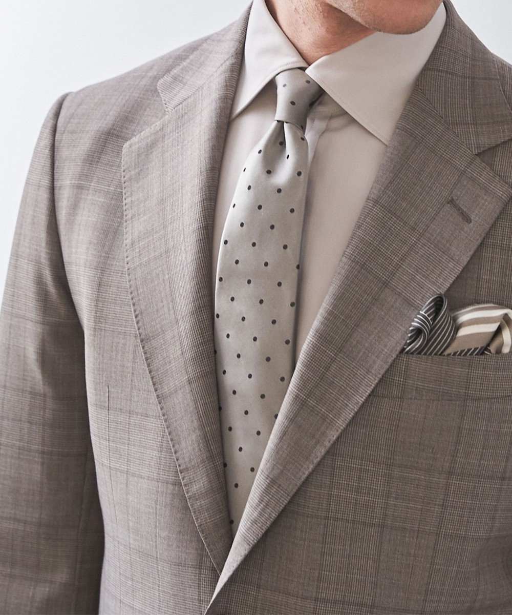 GOTAIRIKU GOTAIRIKU別注【日本製】シルク ネクタイ_ドット 