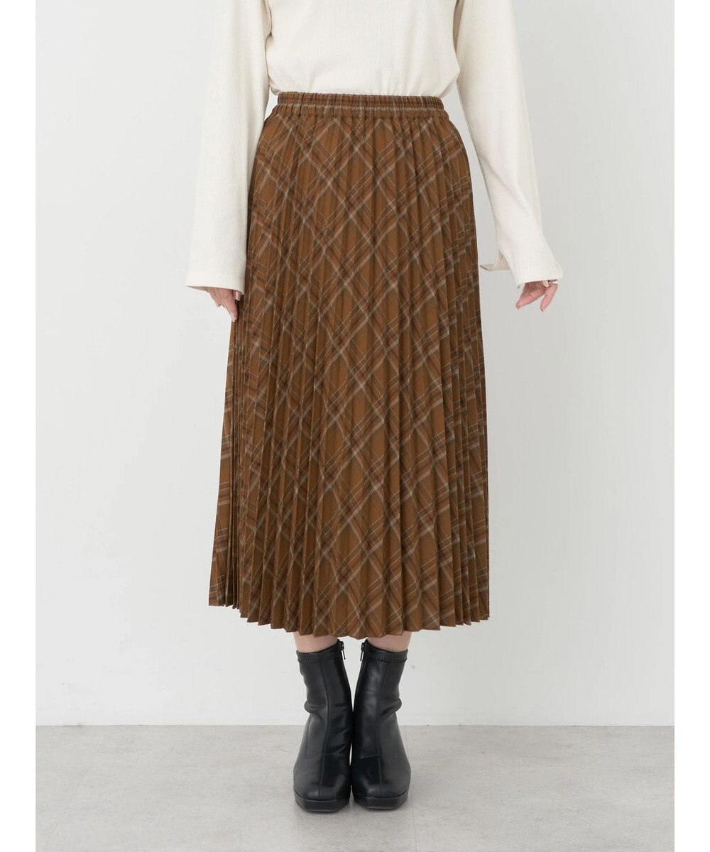 earth music&ecology すきな丈プリーツスカート 